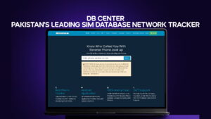 Db Center - Pakistan's Leading SIM Database Network Tracker
